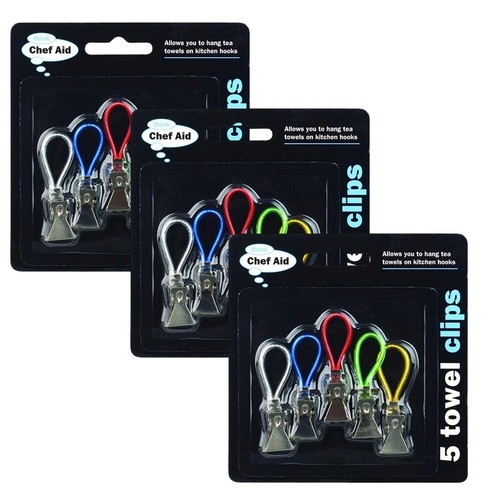 Chef aid towel clips set - aid,