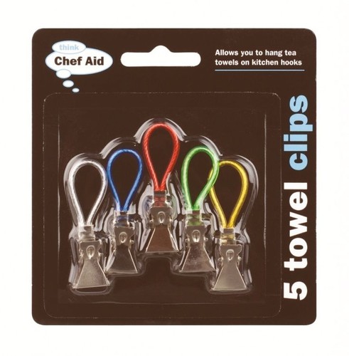 Tea towel clips kitchen bath - towel,